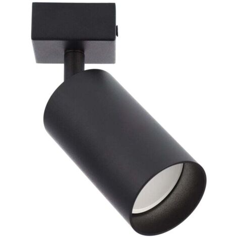 Plafonnier à 1 spot en saillie MALGA 1 GU10 220V noir EDO777347 Edo Solutions