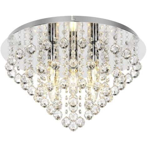 LINDBY Plafonnier à intensité variable 'Annica' en métal pour salon & salle à manger