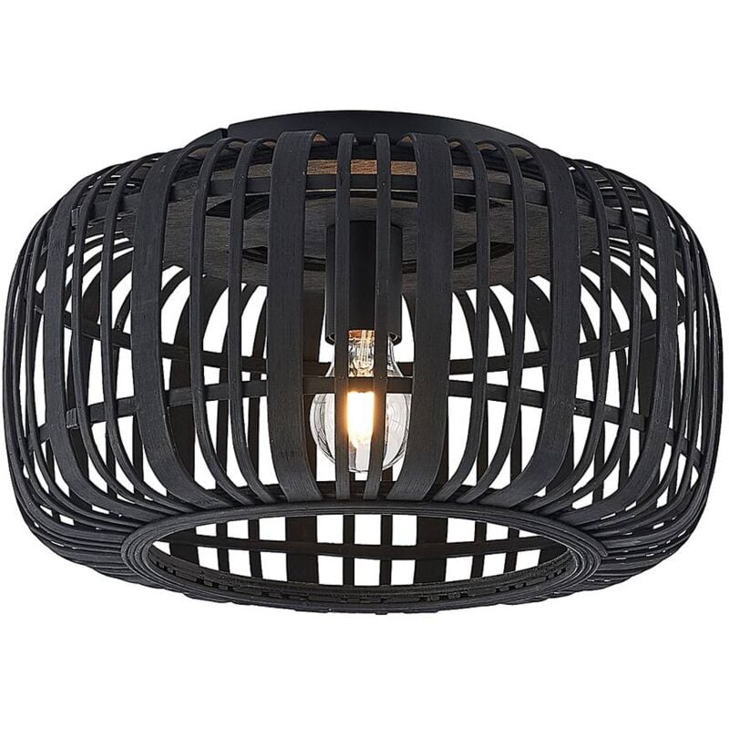 Plafonnier à intensité variable 'Canyana' en bois pour salon & salle à manger