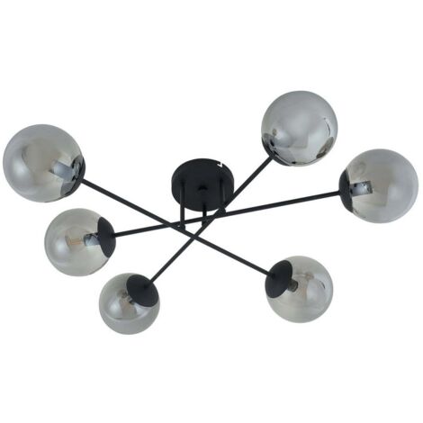 Plafonnier à intensité variable 'Isamer' en métal pour salon & salle à manger
