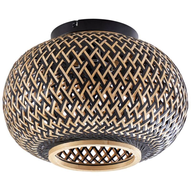 Lindby - Plafonnier à intensité variable 'Nerys' en bois pour salon & salle à manger