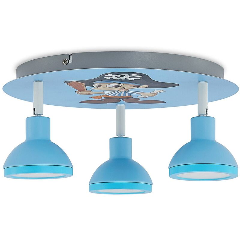 Lindby - Plafonnier à intensité variable 'Roxas' en métal pour chambre d'enfant