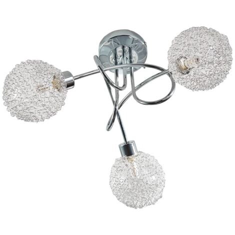 LINDBY Plafonnier à intensité variable 'Ticino' en métal pour couloir