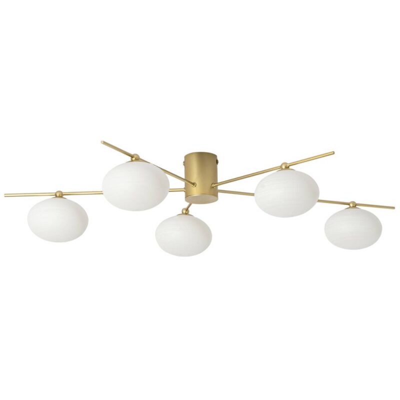 Lindby - Plafonnier à intensité variable 'Valisa' en verre pour salon & salle à manger