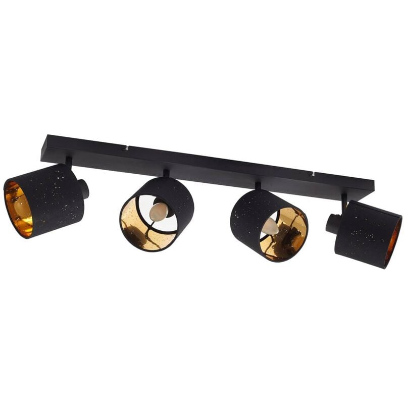 Plafonnier à intensité variable 'Vasilia' en textile pour salon & salle à manger