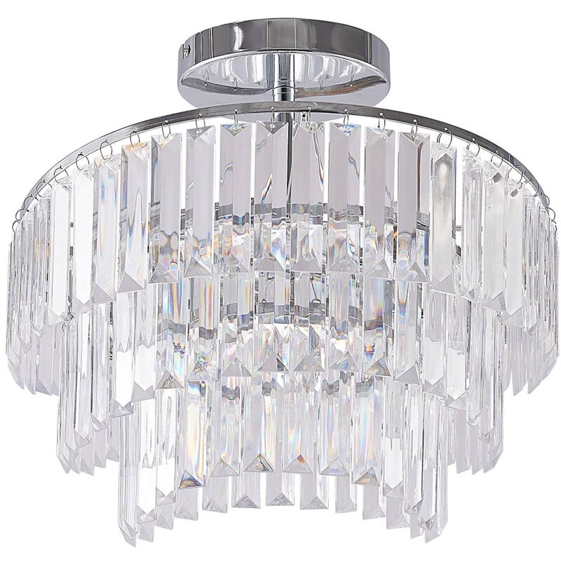 Plafonnier à intensité variable 'Volina' en métal pour salon & salle à manger