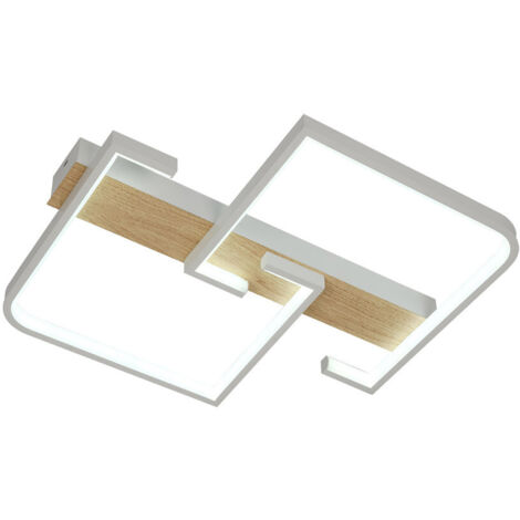 Plafonnier abrila Frondella blanc 76 watts métal aluminium