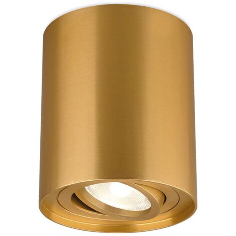 Plafonnier alu GAMA-8010C rond GU10 35W Doré