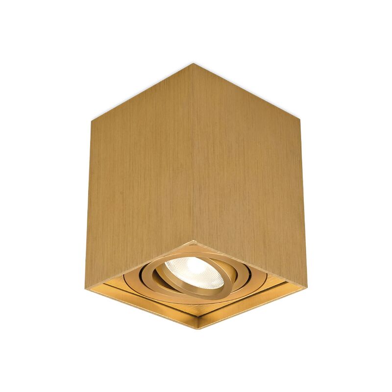 Braytron - Plafonnier alu GAMA-8010F carré GU10 35W Doré