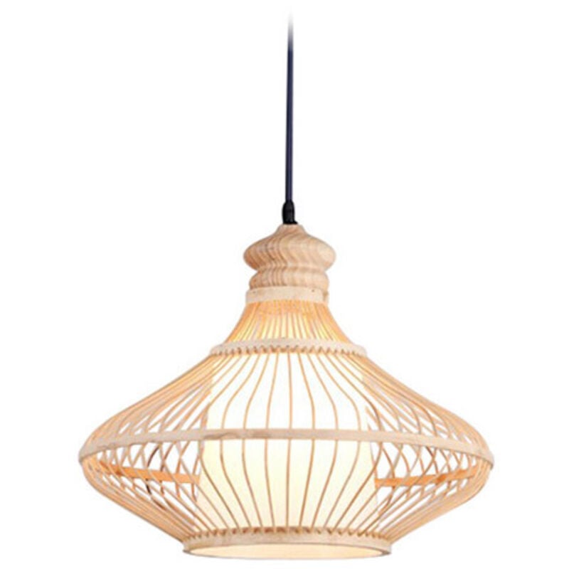 Lampe de plafond en bambou - Lampe suspendue stile Boho Bali - Amara Bois naturel