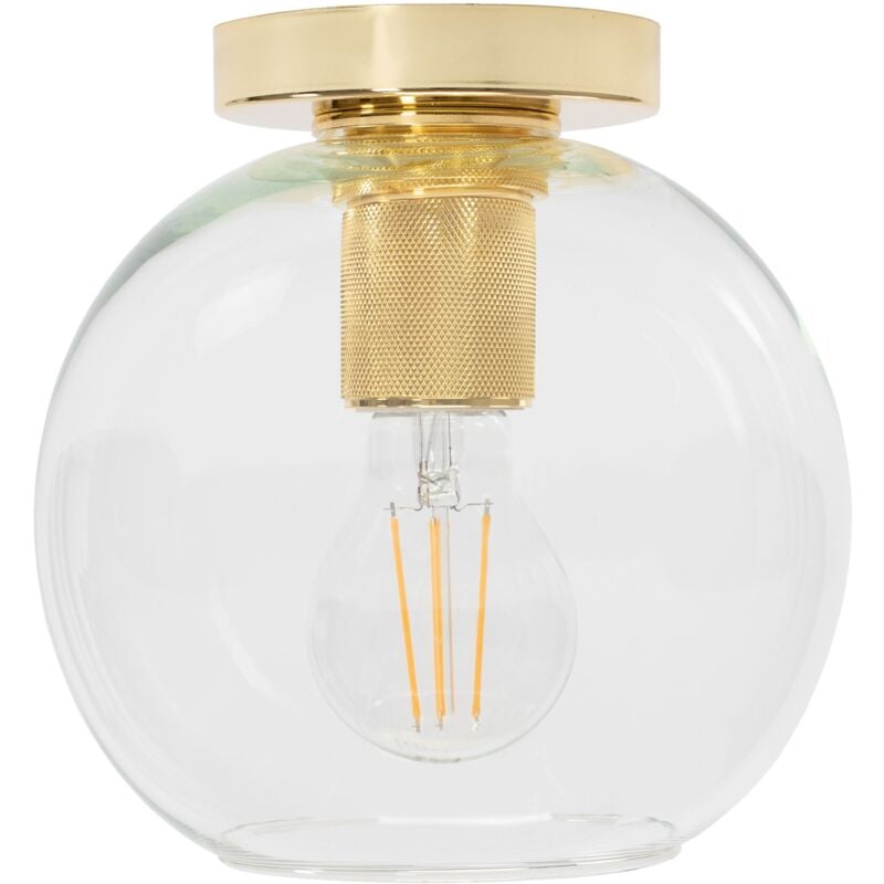 Toolight - plafonnier APP1175-1W or verre balle E27 1-POINTS de lumière