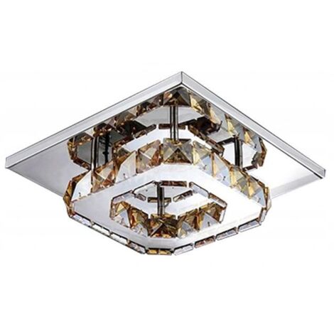 PLAFONNIER APP405-C CARRÉ GLAMOUR CARRÉ 2-POINTS DE LUMIÈRE 8W 20,5X20,5X6CM