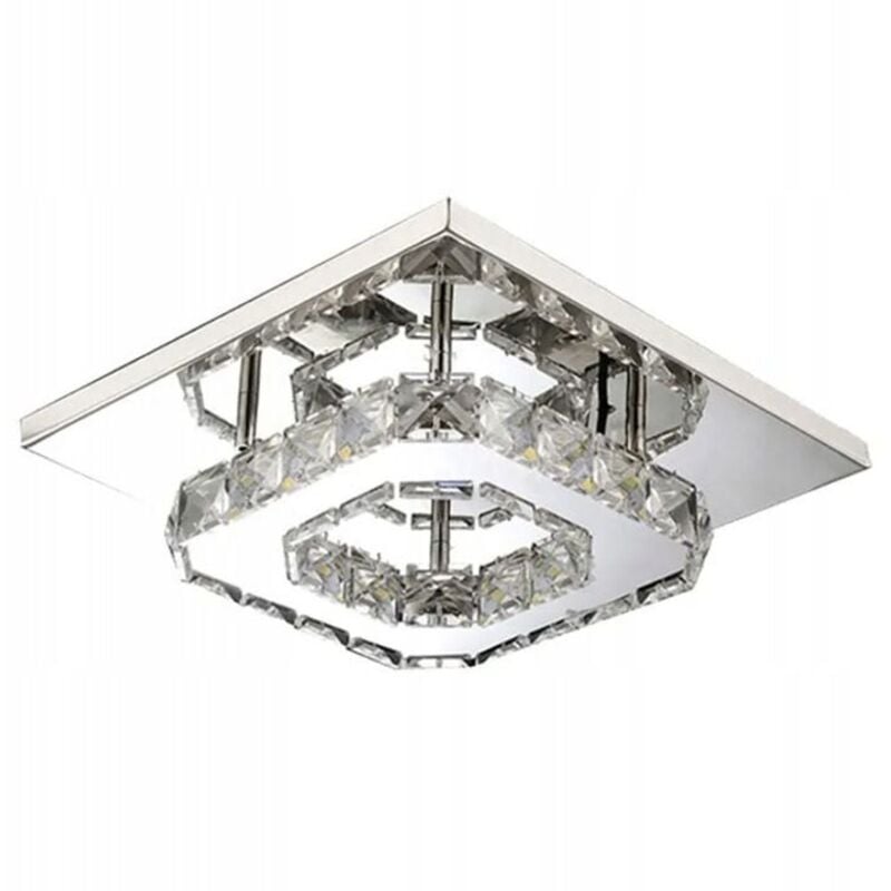 Plafonnier APP406-C miroir métal cristal square led