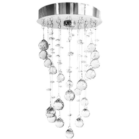 PLAFONNIER APP785-1C CRISTAL SPIRALE 1-POINTS DE LUMIÈRE GU-10 25X25X50CM