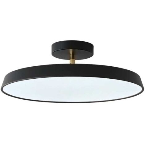 PLAFONNIER APP860-C NOIR 50CM RONDE 5-POINTS DE LUMIÈRE E27 50X14CM