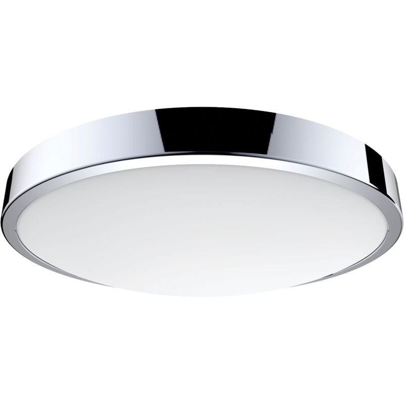 C4 cct Plaf. / Appl. Mur IP44 led intég. 21W cct 3000-4000K 1900lm chromé Aric 50438