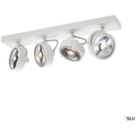 Plafonnier applique KALU intérieur quadruple blanc GU10/QPAR111 4x75W max - SLV - 1002024