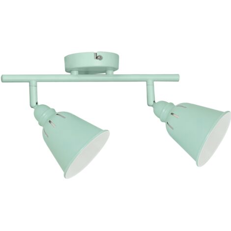 Plafonnier/applique orientable 2xE14 menthe Polux Fiona