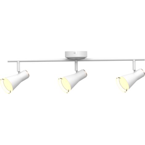Plafonnier/applique orientable LED 3x 3000K blanc Polux