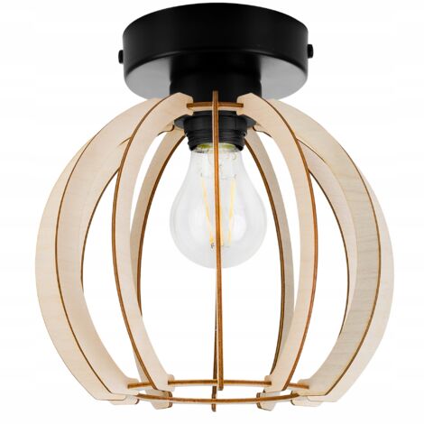 PLAFONNIER APPLIQUE PLAFONNIER LAMPE EN BOIS LAMPE LED