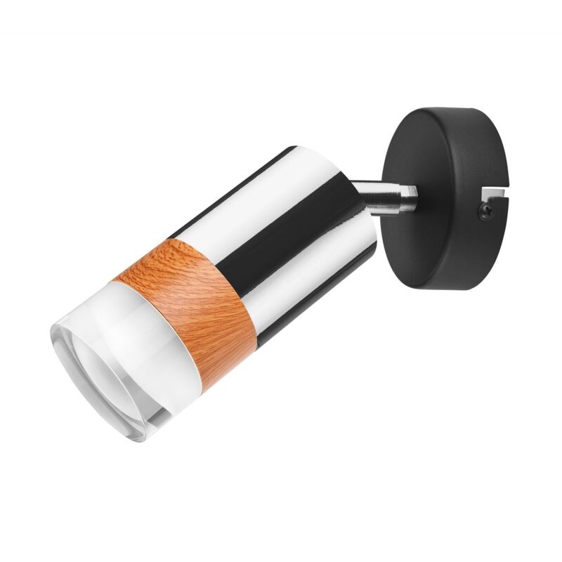 Spot d'Intérieur Aurora, Acier, Aluminium, Acrylique, Argent, 19x19x8 cm