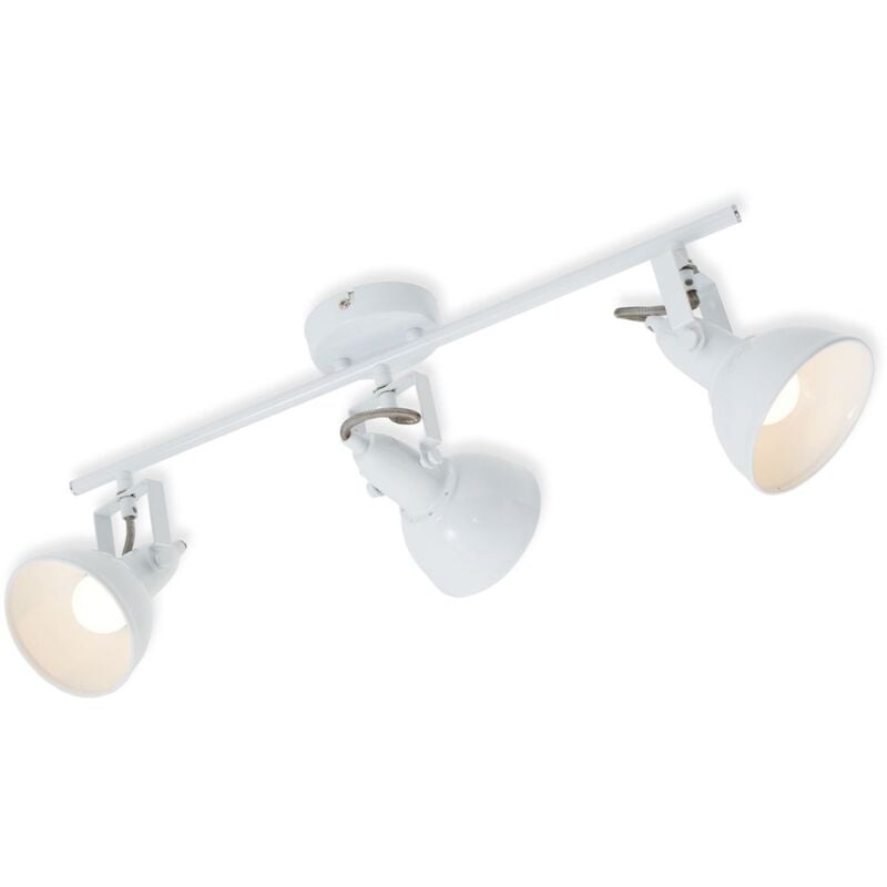 Plafonnier Spot Briloner leuchten soft, 40 w, IP20, blanc, métal, excl. 3x E14, 55,4 x 18,1 x 10 cm