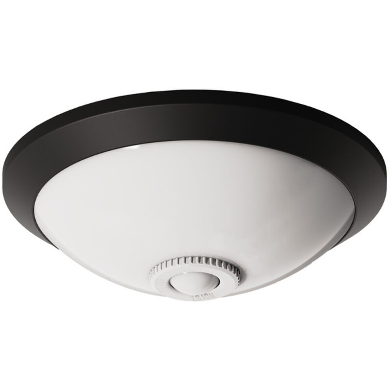 Plafonnier avec détecteur de mouvement 2xE27 IP20 Noir 400.010.143 horoz