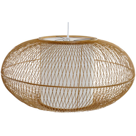 Plafonnier Bambou 83X83X40 Naturel