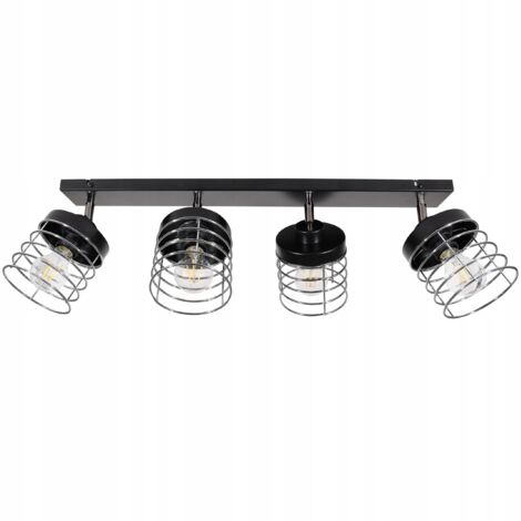 PLAFONNIER BANDE LAMPE FIL DE LAMPE CHROME LED