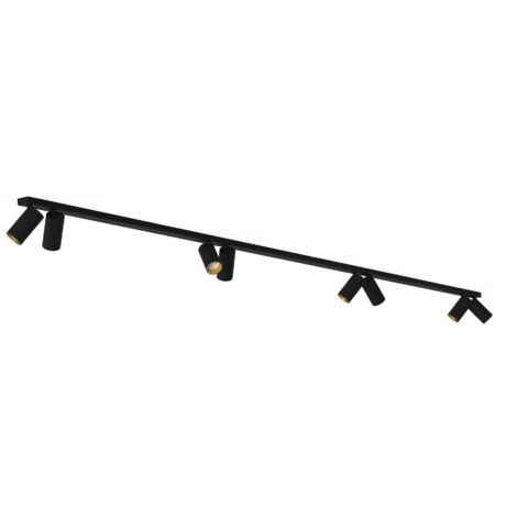 Plafonnier barre 8 spots GU10 Nowodvorski Mono noir