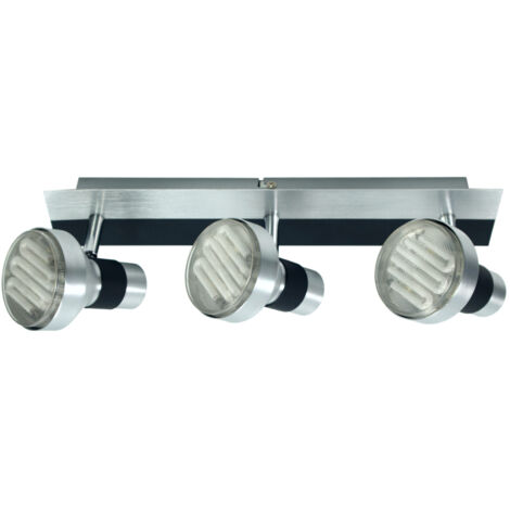 Plafonnier barre Candellux SORTHA 3xGX53 noir/chrome