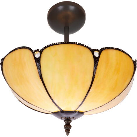 Plafonnier bas Tiffany diamètre 30cm Série Virginia