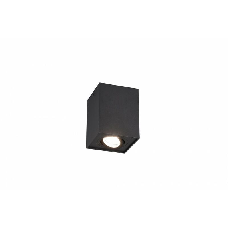 Trio - Plafonnier Biscuit Noir Cubo Spot GU10 Réglable Lighting