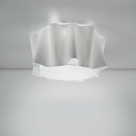 Plafonnier Blanc 5 Lumières Cm. 60 x 32h