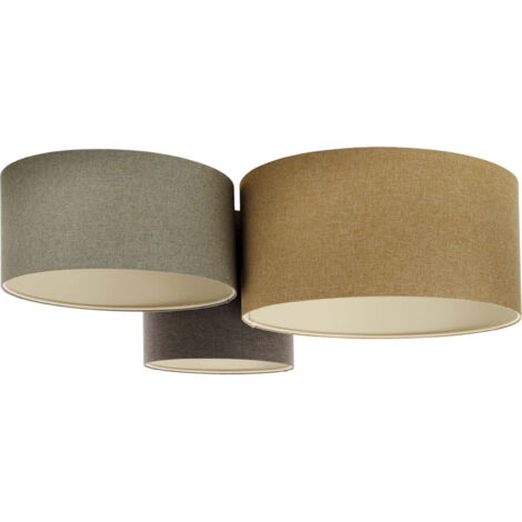 Plafonnier boho élégant tissu crème ambiance chaleureuse