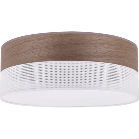 PLAFONNIER BOIS PLEXI BLANC 40CM NOYER