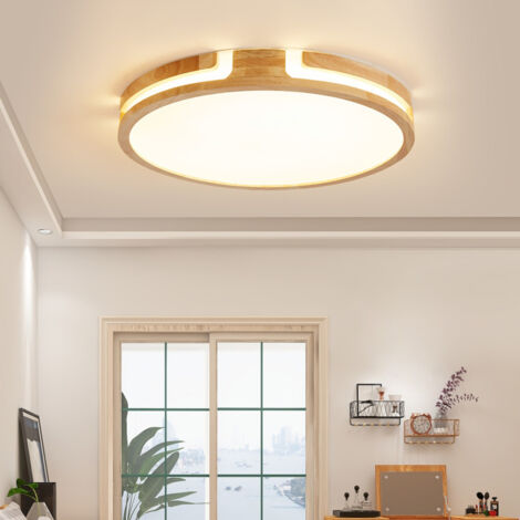 Plafonnier LED Moderne Dimmable 40 Cm - Température Réglable 3000K-6500K - Design Minimaliste Rond Pour Salon, Chambre, Couloir