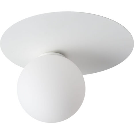 Plafonnier boule verre blanc Argon G9 12W Sigma Lighting