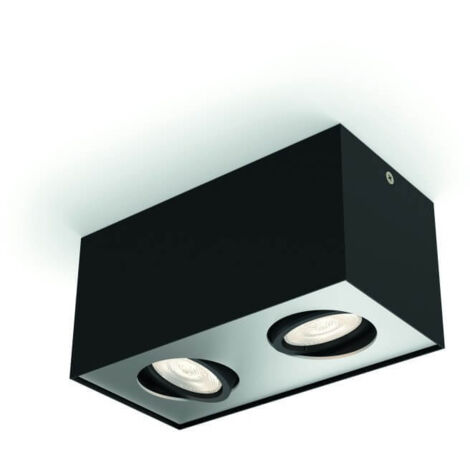 Plafonnier Box 2 - Noir - Noir