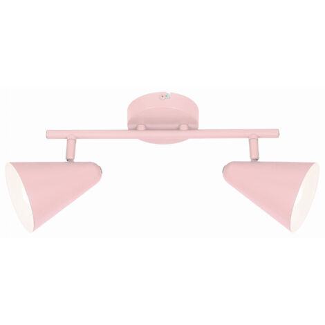 Plafonnier Candellux AMOR 92-68798 2xE14 rose métal