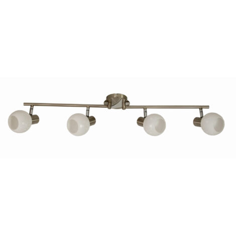 Plafonnier Candellux Avila 94-10063 chromé blanc 4xE14