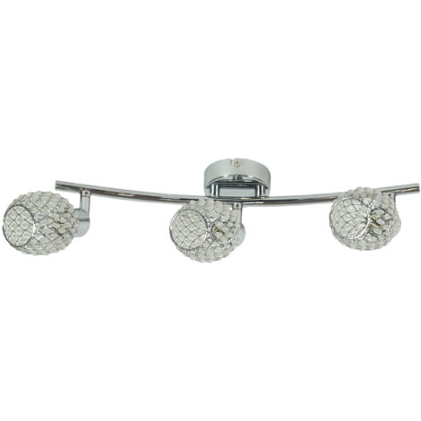 Plafonnier Candellux Clear chrome cristal 3xG9 62cm