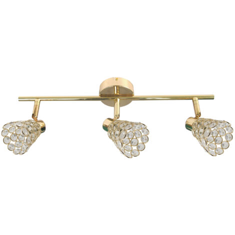 Plafonnier Candellux Glossy 93-00453 doré cristal 3xG9