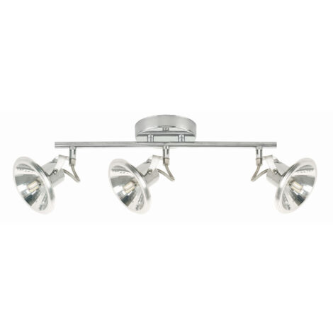 Plafonnier Candellux Moon 3xG9 chrome métal, 55 cm