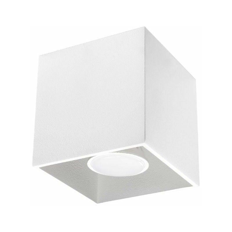 Silumen - Plafonnier Carré pour Ampoule GU10 - Blanc