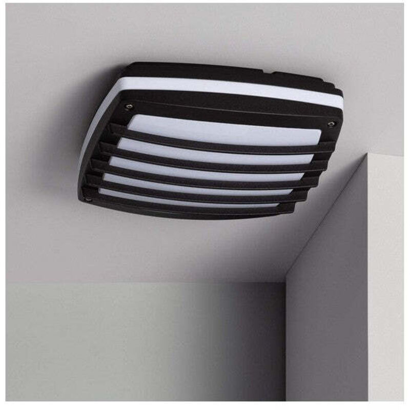 Plafonnier Carré Métal Domia 300x300 mm Noir Plafonnier Carré Métal Domia 300x300 mm Noir