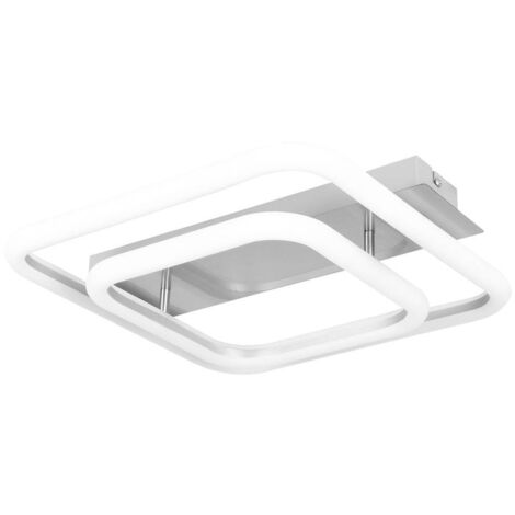 Plafonnier carré LED 33W chrome satiné Rabalux Fandral