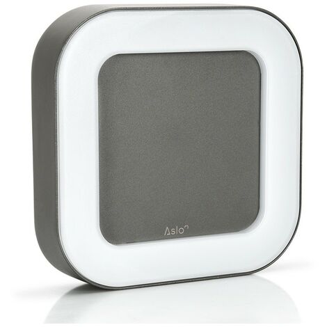 Plafonnier carré LED Luminor 20W 3000K blanc chaud 200 x 200 x 45 mm IP54 ASLO