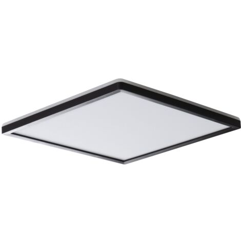 Plafonnier carré noir 42 cm LED 22W CCT IP54 Kanlux