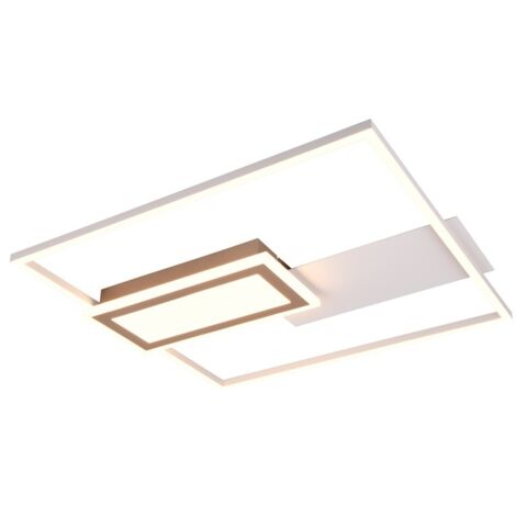 Plafonnier carré Spiro gris 50cm - R67862976